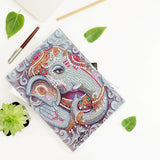 DIY Diamond Painting Notebook - Elephant (No lines)