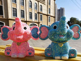 24cm high DIY cute baby elephant (with glue tools) - Hibah-Diamond painting art studio