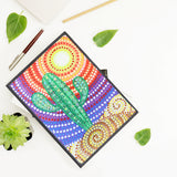 DIY Diamond Painting Notebook - Cactus (With lines)
