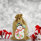 5D diamond painting Christmas decoration Linen candy bag gift bag - Hibah-Diamond painting art studio