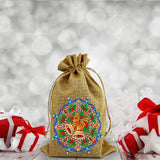 5D diamond painting Christmas decoration Linen candy bag gift bag - Hibah-Diamond painting art studio