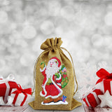 5D diamond painting Christmas decoration Linen candy bag gift bag - Hibah-Diamond painting art studio
