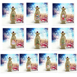 5D diamond painting Christmas decoration Linen wine bag gift bag