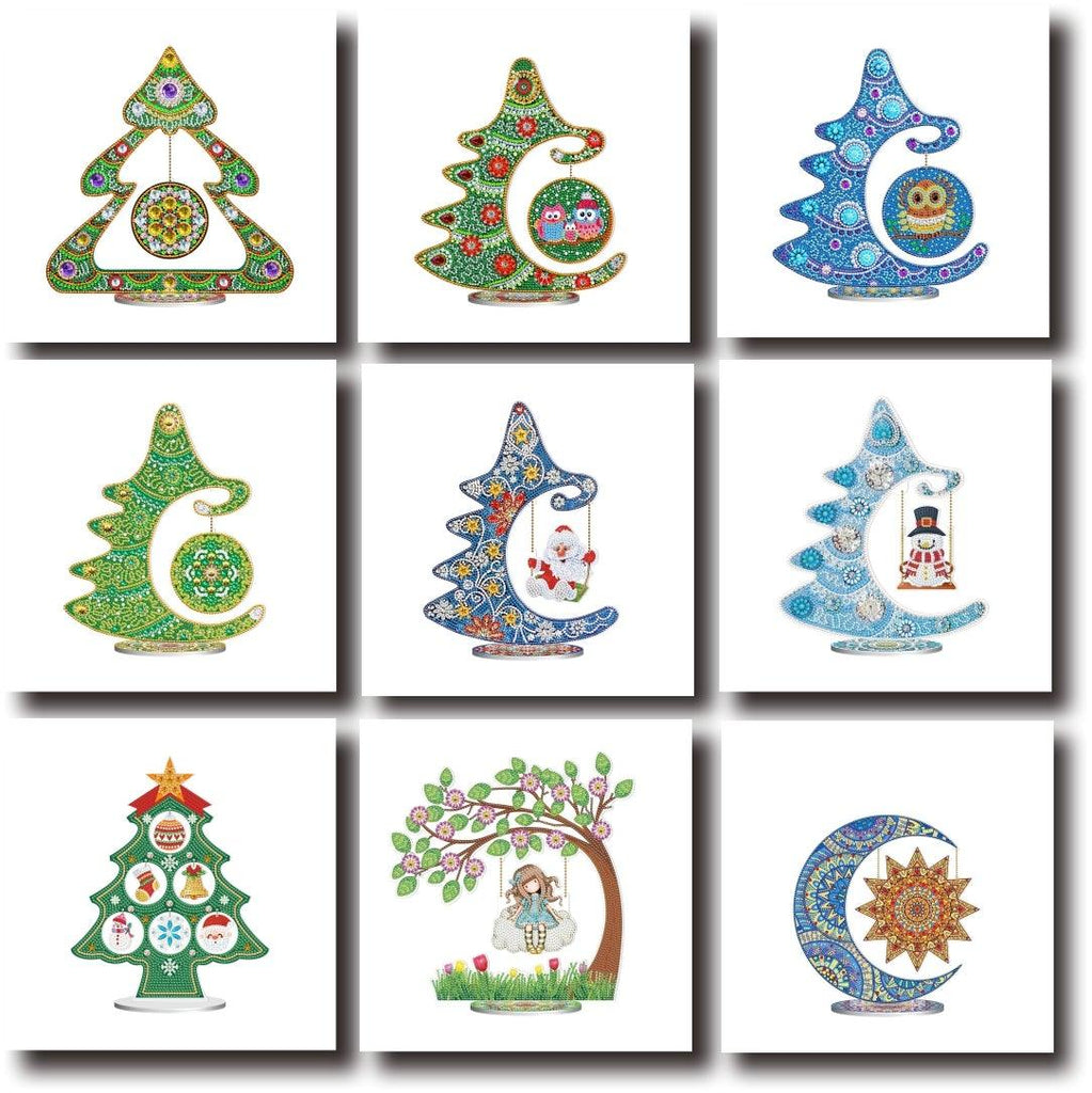 5D diamond painting Christmas decoration ornaments - Hibah-Diamond painting art studio
