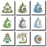 5D diamond painting Christmas decoration ornaments - Hibah-Diamond painting art studio