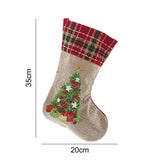 5D diamond painting Christmas stocking Linen candy bag gift bag - Hibah-Diamond painting art studio