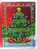 5D DIY Diamond Painting Christmas Greeting Card Xmas Gift (4 pcs) - Hibah-Diamond painting art studio