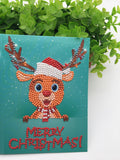 5D DIY Diamond Painting Christmas Greeting Card Xmas Gift (8 pcs) - Hibah-Diamond painting art studio