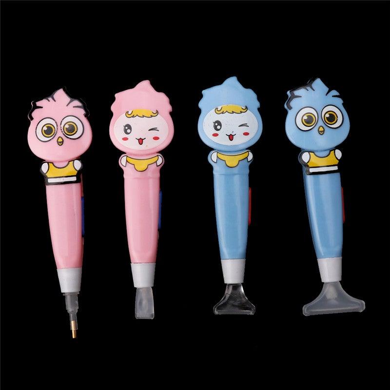5D DIY Diamond Painting Tool - Diamond Painting 4 Light Point Drill Pens With battery (Color Random) - Hibah-Diamond painting art studio