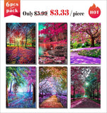 6 Pcs Sets Full Diamond Painting kit - Landscape Tree (30x40cm) - Hibah-Diamond painting art studio