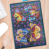 DIY Diamond Painting Notebook - Butterflies (No lines)