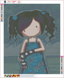 Full Diamond Painting kit - Gorjuss girl