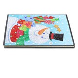 DIY Diamond Painting Notebook - Christmas snowman (With lines)