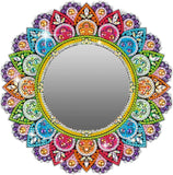 YukiArt Diamond Painting Mirror Kits, Diamond Art Makeup Mirror for Women and Kids