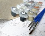 DIY Painting by number kit | The night in the field house