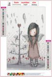 Full Diamond Painting kit - Gorjuss girl - He Sang His Heart Out