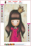 Full Diamond Painting kit - Gorjuss girl - Portrait of a Princess