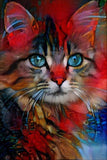 Full Diamond Painting kit - Color cat