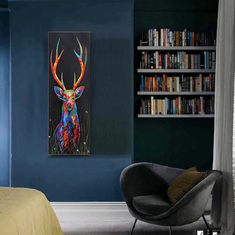 Full Large Diamond Painting kit - Watercolor sika deer