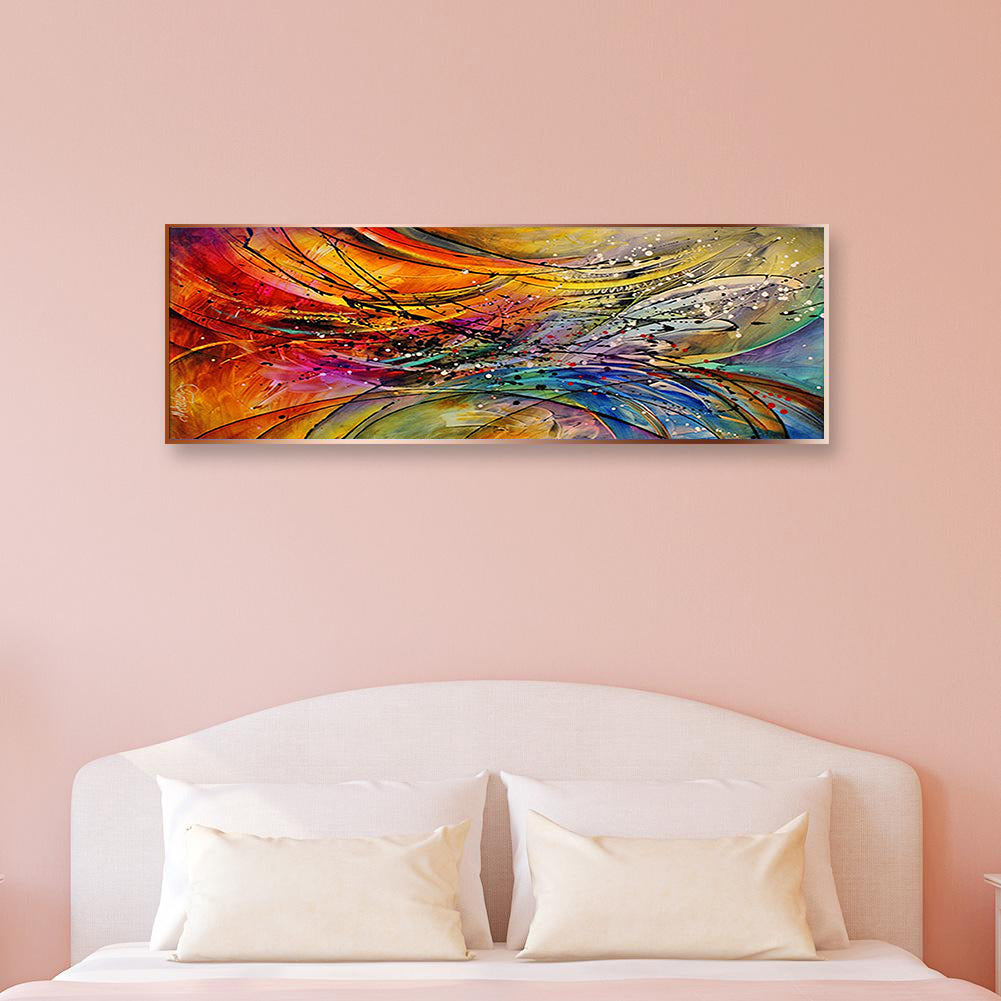 Full Large Diamond Painting kit - Abstract feathers