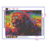 Full Diamond Painting kit - Watercolor lion