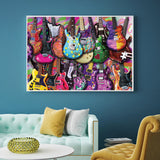 Full Diamond Painting kit - Guitars