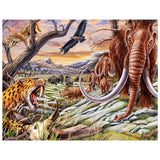 Full Diamond Painting kit - Cheetah, Mammoth, Rhino and Eagle