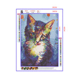 Full Diamond Painting kit - Watercolor kitten