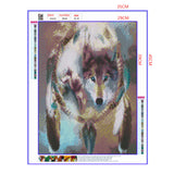 Full Large Diamond Painting kit - Northwestern wolves