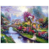 Full Diamond Painting kit - Warm houses in the wild