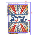Full Diamond Painting kit - Happy independence day