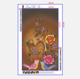 Full Diamond Painting kit - Flowers and birds