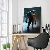 Full Diamond Painting kit - Shark head human body