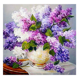 Full Diamond Painting kit - Lilac flowers (16x16inch)