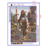 Full Diamond Painting kit - American Indian