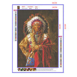 Full Diamond Painting kit - American Indian