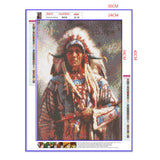 Full Diamond Painting kit - American Indian