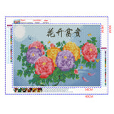 Full Diamond Painting kit - Blooming peony