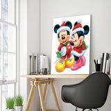 Full Diamond Painting kit - Minnie and Mickey at Christmas (16x20inch)