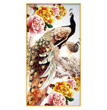 Full Large Diamond Painting kit - Beautiful peacock