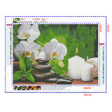 Full Diamond Painting kit - Flowers, stones and candles