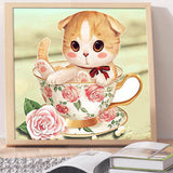Full Diamond Painting kit - Cute little cat
