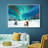 Full Diamond Painting kit - Aurora on Christmas