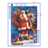 Full Diamond Painting kit - Santa Claus, deer and rabbits