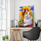 Full Diamond Painting kit - Cat and mouse