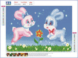 Full Diamond Painting kit - Cute rabbits