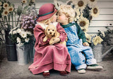 Full Diamond Painting kit - Child kissing