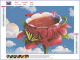 Full Diamond Painting kit - Abstract flower coffee