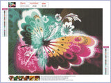 Full Diamond Painting kit - Shiny butterfly