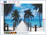 Full Diamond Painting kit - Sea plank road
